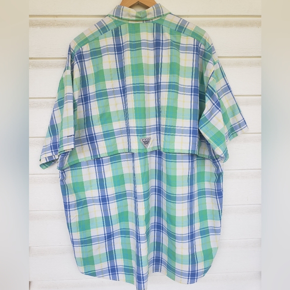 COLOMBIA PFG Super Bahama Plaid Button Down Shirt!!! - Picture 9 of 11